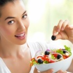 mais saúde comendo alimentos saudáveis