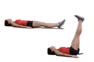treinos com flexao de quadril deitado no chão