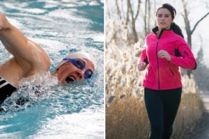 Dicas de atividades físicas para hipertensos - natação e corrida