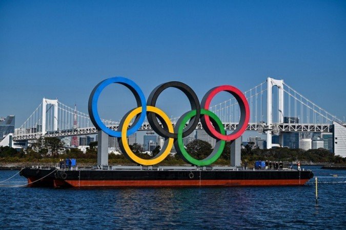 Símbolo dos Jogos Olímpicos Em Tóquio 2021