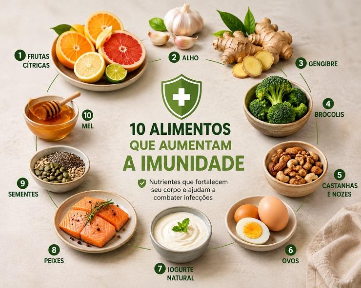 Os 10 Alimentos Que Aumentam A Imunidade