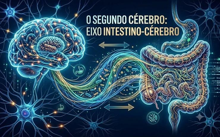 Imagem mostrando o segundo cérebro